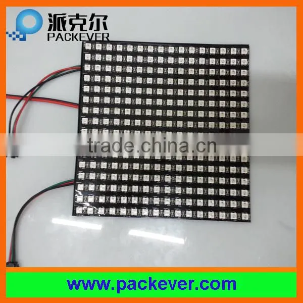 16x16 RGB color programmable ws2812 ws2812B flex led matrix display