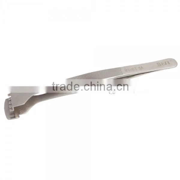 BEST-91-6T SA 302 Stainless Steel High Rigidity Wafer Tweezers Best Tweezers