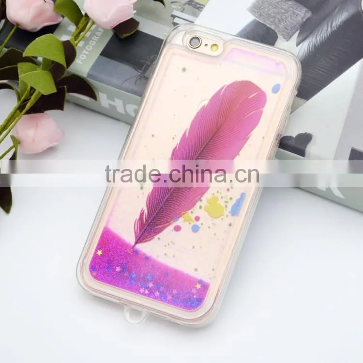 mobile phone accessory liquid glitter star case for MOTO G2
