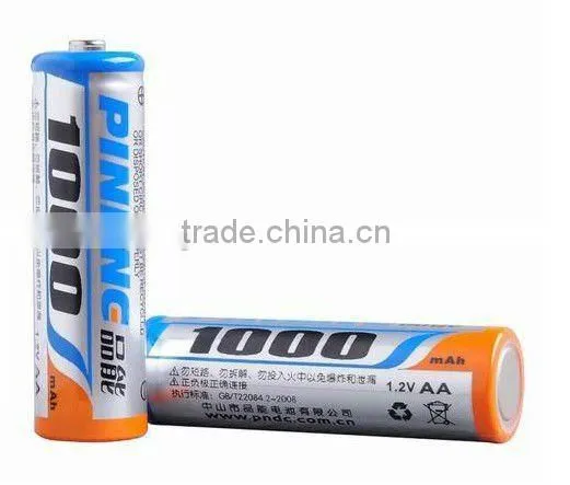 AA 1000mAh Rechargeable Ni-Cd Battery