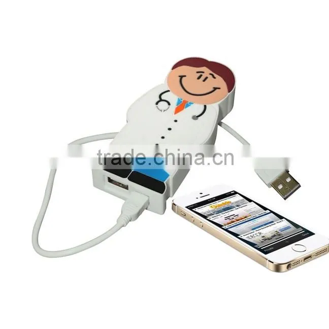 Doctor Shaped Mobile Charger Custom Mobile Power Bank