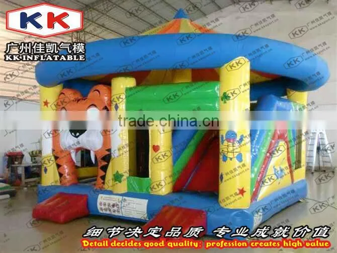 Tiger Door bounce house , inflatable combo slide Playground, New design bouncer combo
