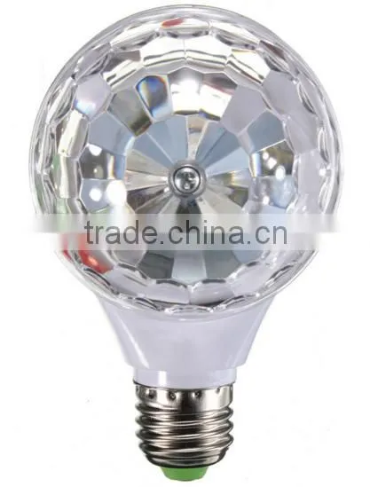 360 degree double side 6w rgb rotating stage light led