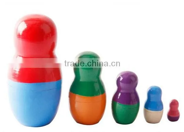 Kinds nesting doll wooden decoration