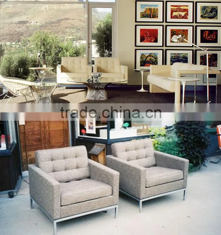 Replica Florence knoll modern design leather sofa