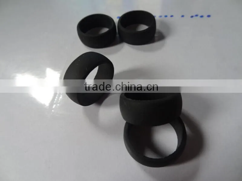 embossed silicone rubber wedding rings