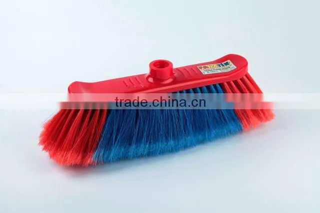 High Quality Plastic Floor Broom Angled With Long Handle