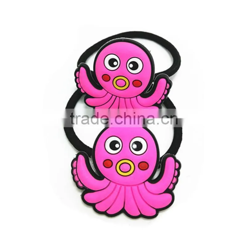 Animal Shaped Hair Accessories/ Custom Rubber Hair Elastic For Kids