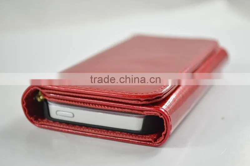 2016 Hot Sale PU Leather Case for iphone6 with triple-folded three times as fashion bag