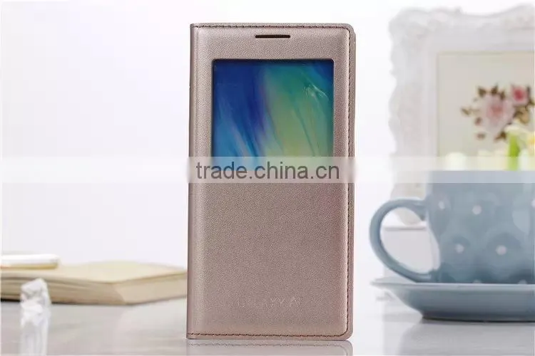 For Samsung Galaxy A5 Case, 2015 Newest With View Window Flip Leather Case for Samsung Galaxy A5/A5000