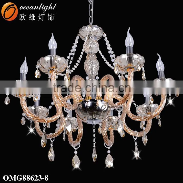 White Elegant Chandelier Candle Chandelier Decorative Indoor Lights OMG88626-6W