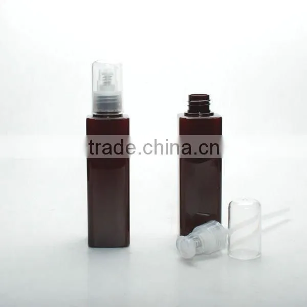 Treatment pump PET 110ml Square Brown