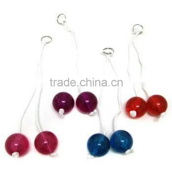 wholesale novelty gift toy light clacker ball with handle