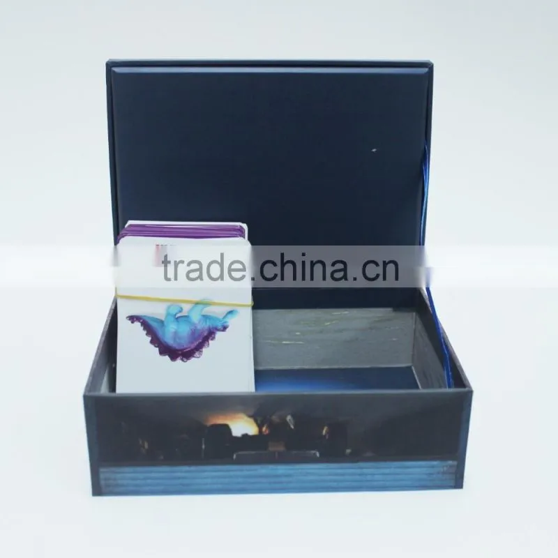 Recylable folding best quality a4 size cardboard packing box with handle