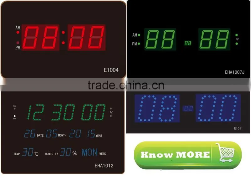 Digital calendar digital led wall clock digital led clock