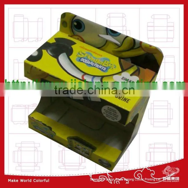 40 years experiences to produce printed custom carton display rack