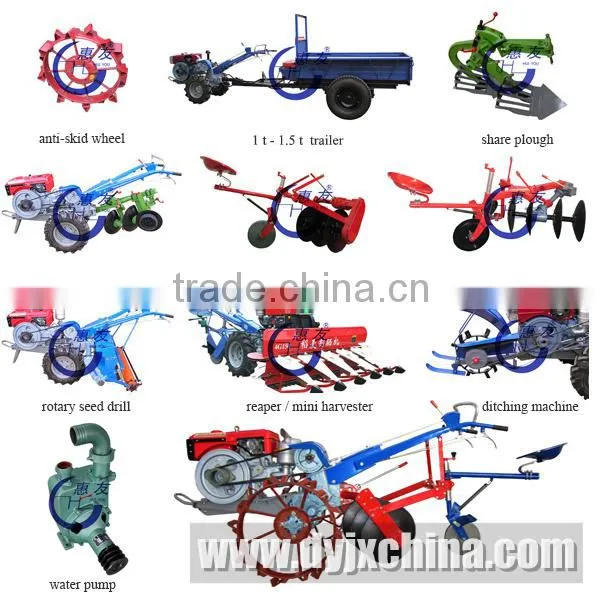 Small Tractor 18 HP, Two Wheel, Diesel Power, Gear Drive, Multifunction