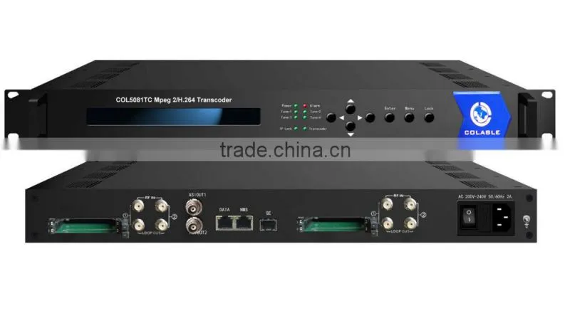 4ch Tuner descrambler and transcoder COL5081TC