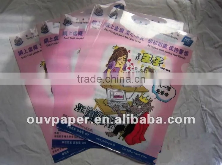 Clear L folder with PP