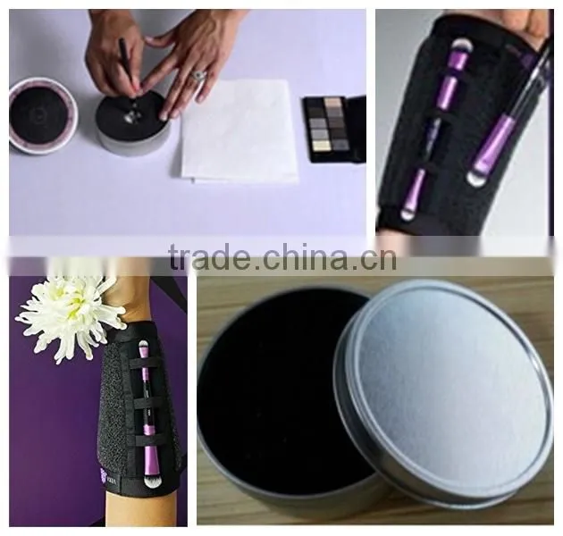 New 2016!!Makeup Remover Brush Color Clean Eyeshadow Sponge Tool Cleaner Sponge Box