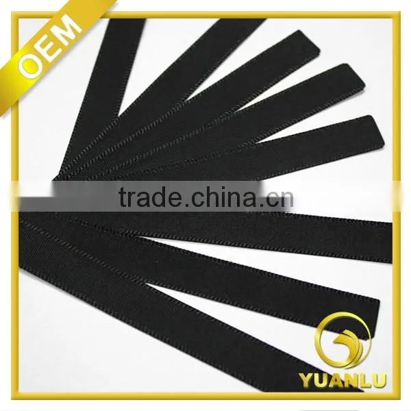 High quality black clothing printed label garment label