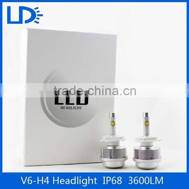 Super bright canbus Headlamp 6000k Car auto Bulb 30w H4 Led Headlight