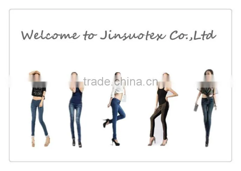 12oz*150d/40d polyester spandex denim jeans denim fabric with slub B3102