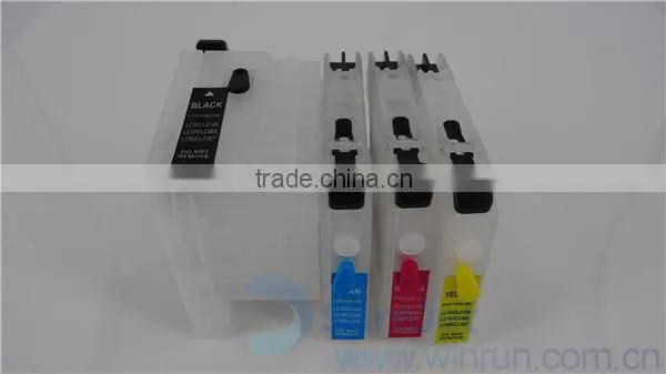 J100 refillable ink cartridge for brother LC539 LC535 used for dcp- j100 refill cartridges