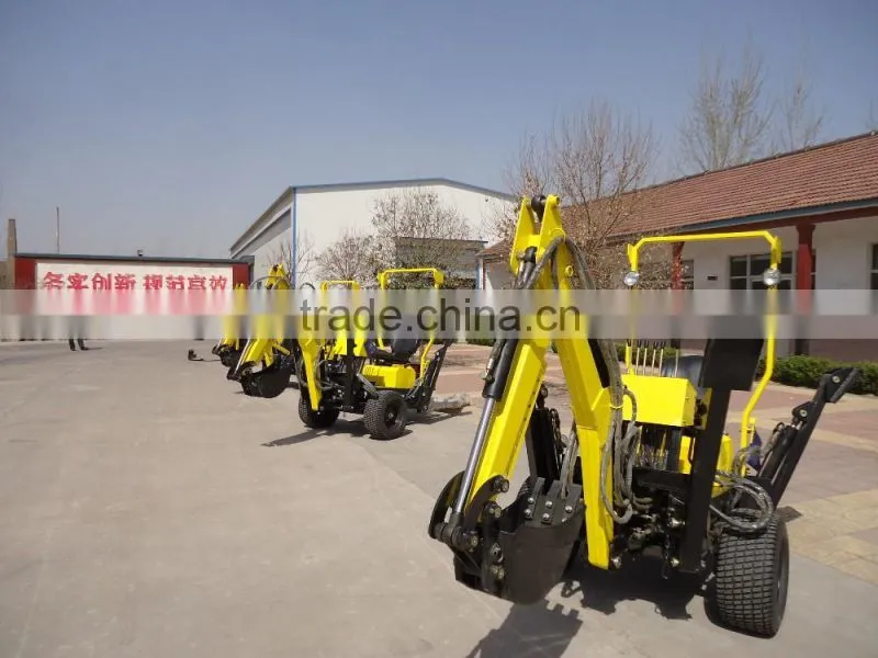 Low Price!!Atv backhoe excavator/towable backhoe with 18HP/22HP diesel engine