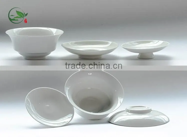 Popular Teaware Medium White Ceramic Tea Cup 120cc Gaiwan
