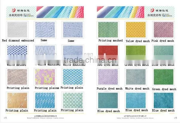 Kitchen spunlace nonwoven cleaning rags