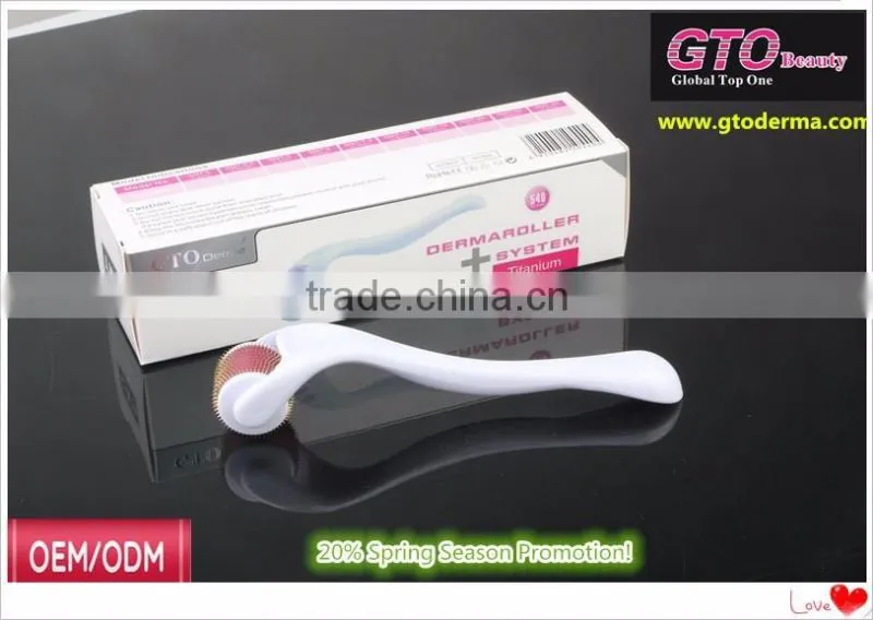 2016 Factory Direct Wholesale 540 Micro Titanium Needle Skin Care Derma Roller