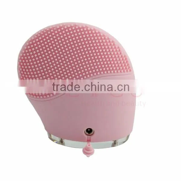 EYCO BEAUTY Rechargeable Sonic Natural Silicone Electric Facial Cleansing Brush