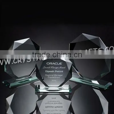 2015 design cheap jade glass awrd trophy wholesale sport glass awards