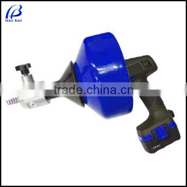 62B Hand battery spring drain cleaner with Autofeed