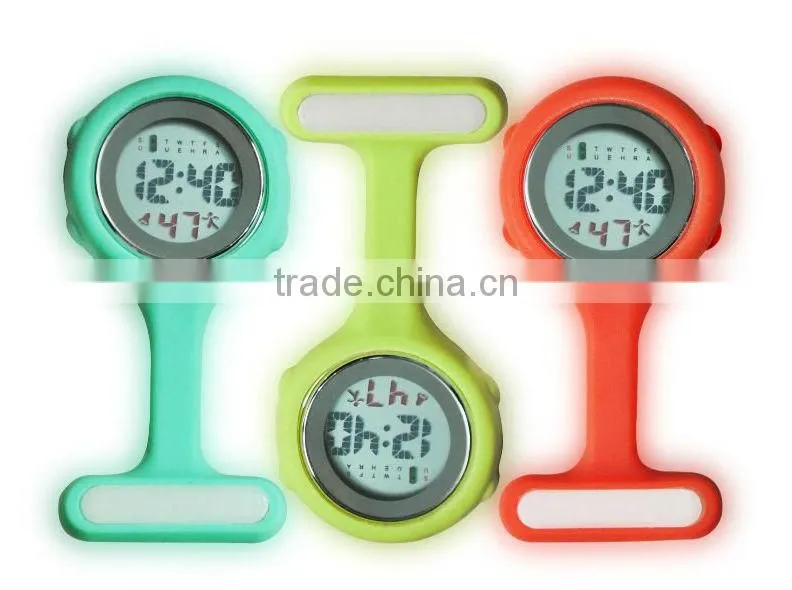 colorful silicon rubber nurse watch