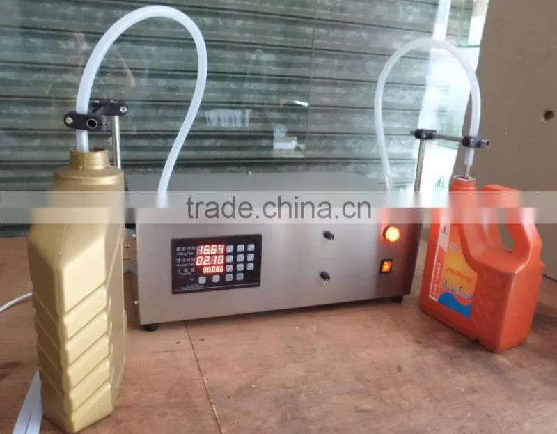 Semi automatic electric 1L Double nozzle engine oil filling machine