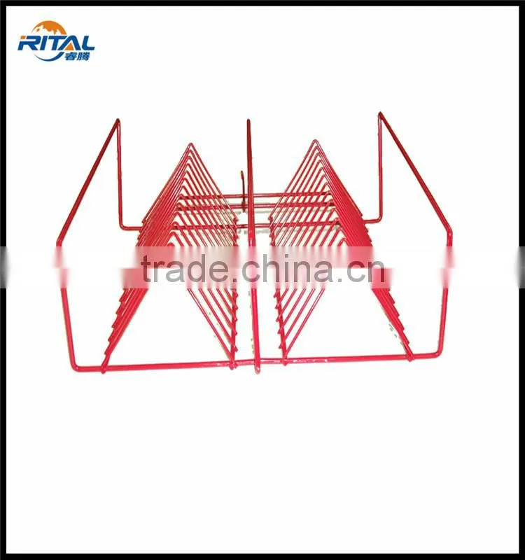 Wire Mesh Magazine Display Shelf