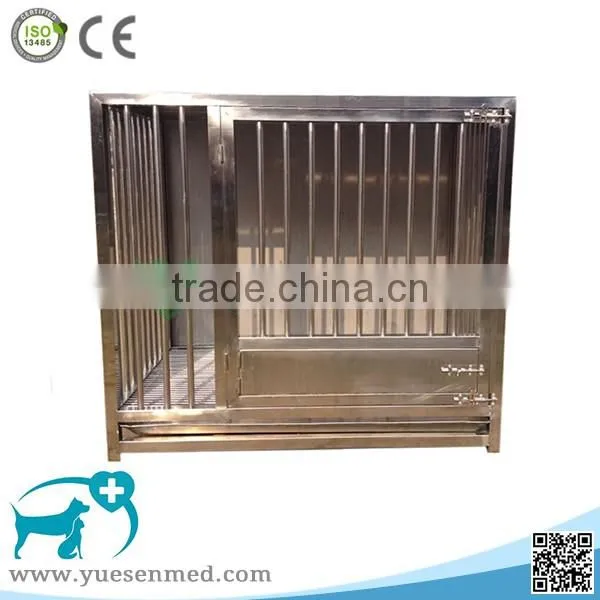 Size customizable high quality stainless steel veterinary clinic pet cages