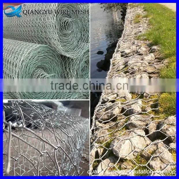 welded wire mesh gabion fence & pvc coated hexagonal wire netting gabion