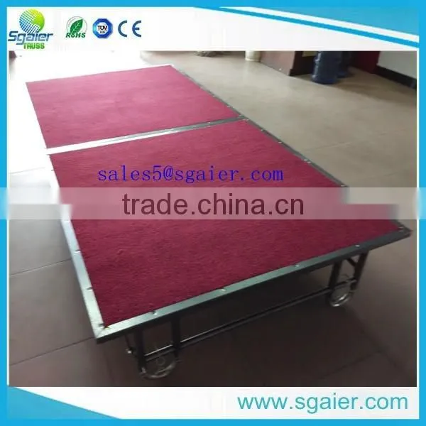 Wholesale Metal folded cheap portable stage with factory price