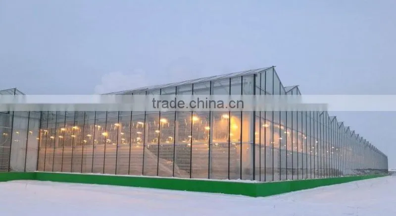 Snow and Ice load glass greenhouse