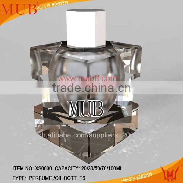 20/30ml unique shaped glass bottles,clear french square glass bottle