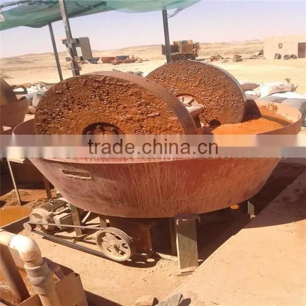 High Quality Wet Pan Mill, Grinding Gold Machine Export to Sudan