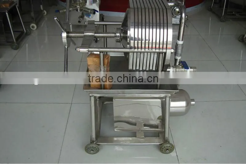Small Manual Multi-Layer Stainless Steel Frame Filter Press For Laboratory