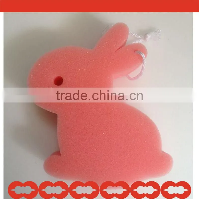 Baby bath sponge with design
