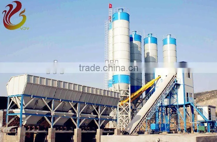 Computer-controlled HZS50 concrete mixing plant,batching plants