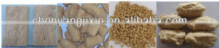 Automatic soya /textured protein food making machine/soyabean protein processing line/vegetable /textured/