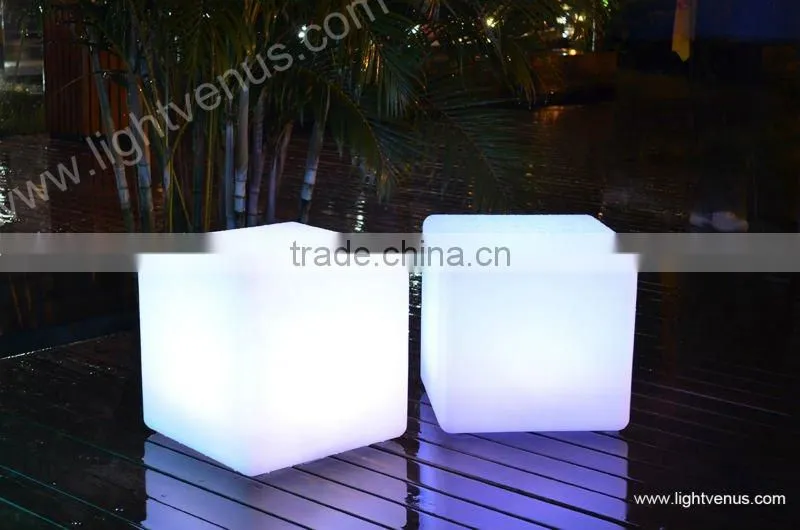RGB led cube seat/led cube chair cube furniture for indoor and outdoor use