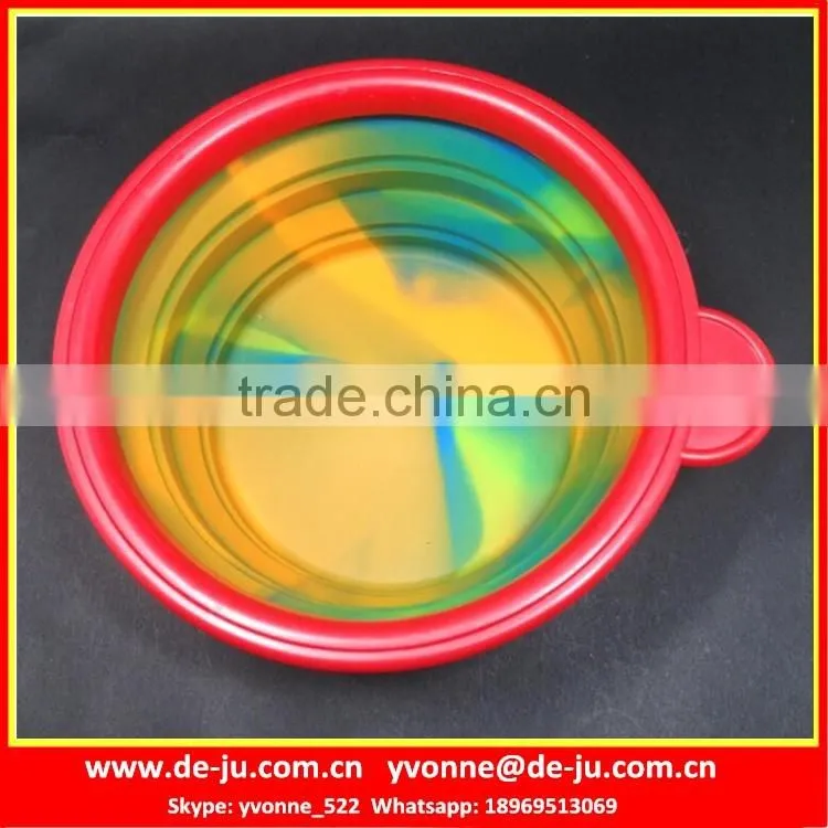 Travel Collapsible Silicone Melamine Pet Bowl